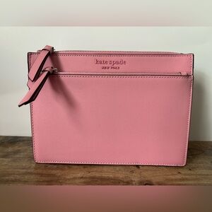 Kate Spade Pink Double-Zip Pouch